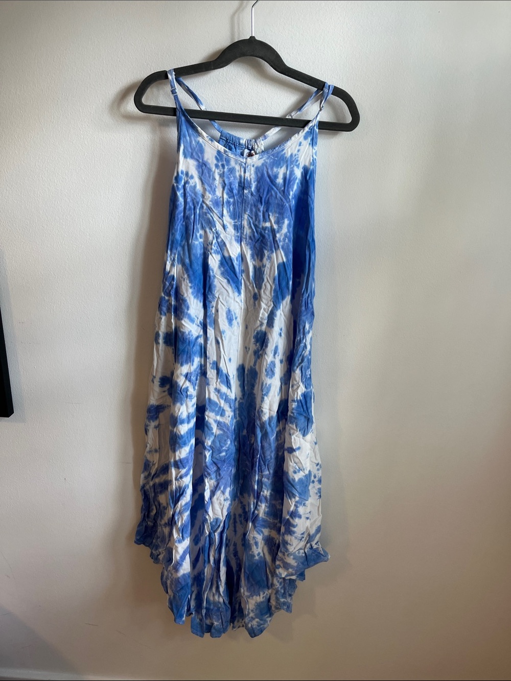 Cat & Jack Blue and White Tie-Dye Maxi Dress